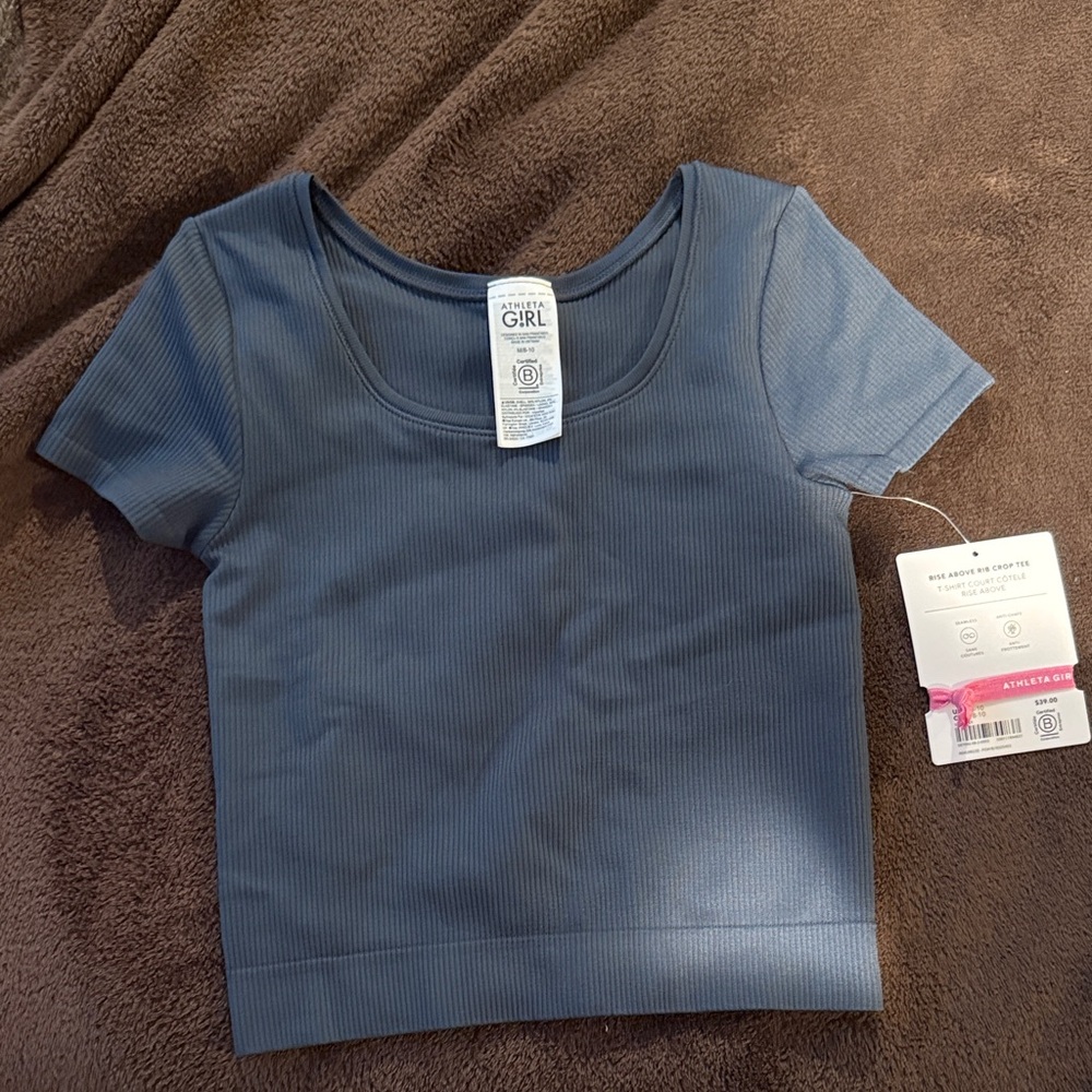 art class Navy Ribbed Short Sleeve Tee